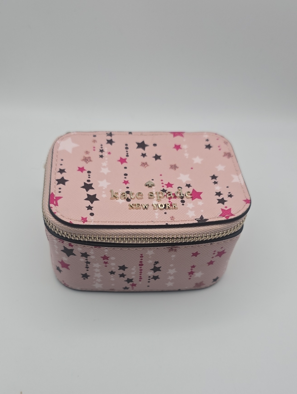 Kate Spade New York Pink Star Print Mini Travel Jewelry Case (NWOT)✨️💓✨️